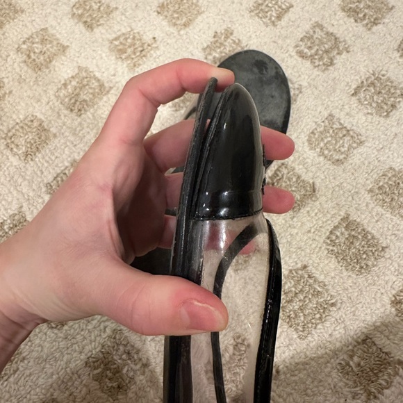 Chanel CC Captoe Classic Ballet Flat PVC Transparent 37 - Picture 9 of 16